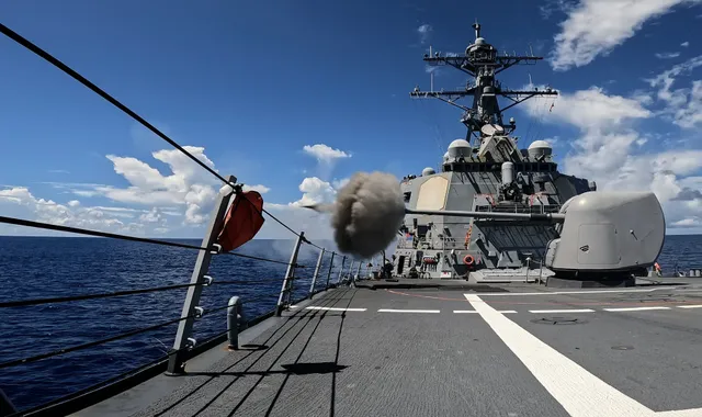 Mark 45 5-inch naval gun, Naval gun, Artillery - view 1