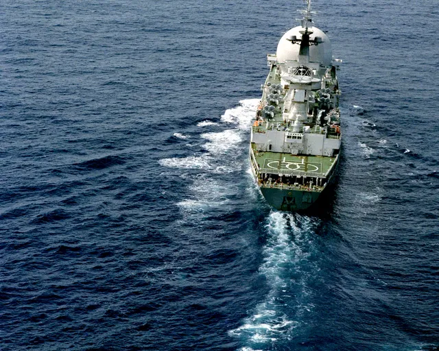 Marshal Nedelin class (Project 1914) missile range instrumentation ship, Missile range instrumentation ship, Naval Systems - view 1