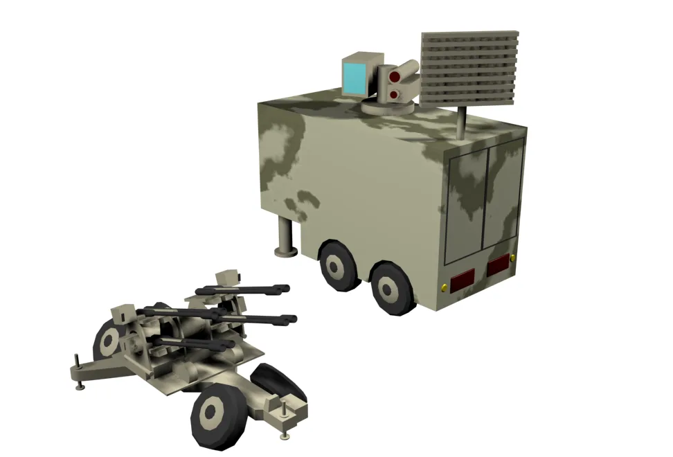 Mesbah 1, 23 mm short-range air-defense gun system, Air Defense