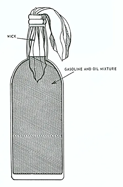 Molotov cocktails, Hand-thrown improvised incendiary weapon, Munitions