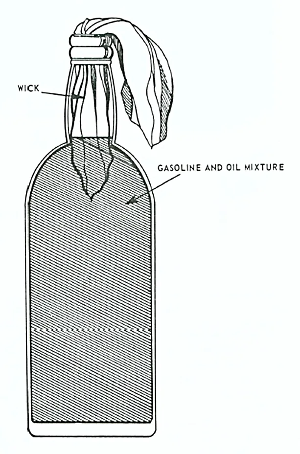 Molotov cocktails, Hand-thrown improvised incendiary weapon, Munitions
