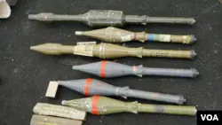 North Korean F-7 rocket-propelled-grenade projectile, 40 mm HE-fragmentation RPG round, Munitions - view 1
