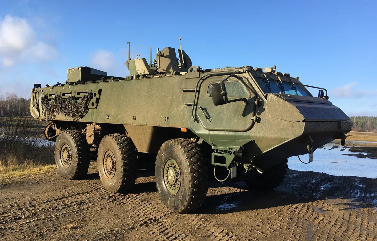 Patria 6x6, 6x6 wheeled armored personnel carrier and combat-support vehicle, Armored Vehicles