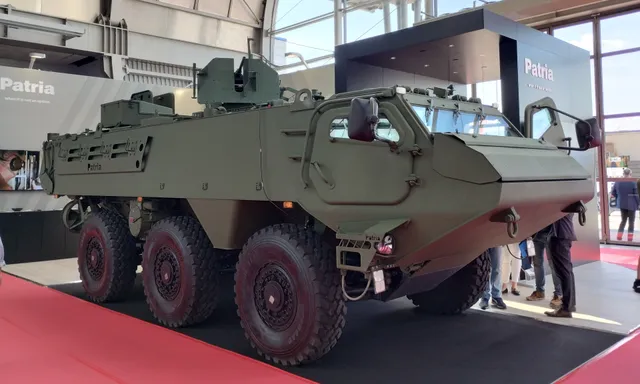 Patria 6x6, 6x6 wheeled armored personnel carrier and combat-support vehicle, Armored Vehicles - view 1