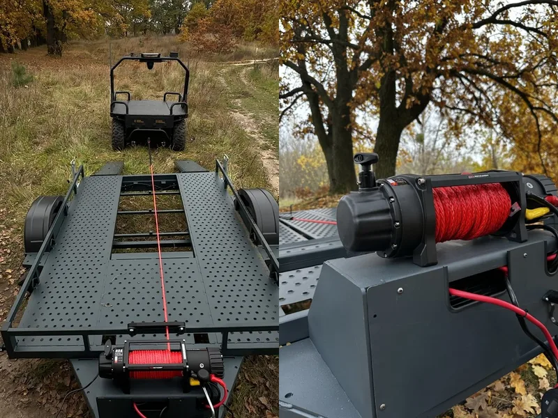 Platform for UGVs, Logistics trailer for ground robotic systems, Support Equipment