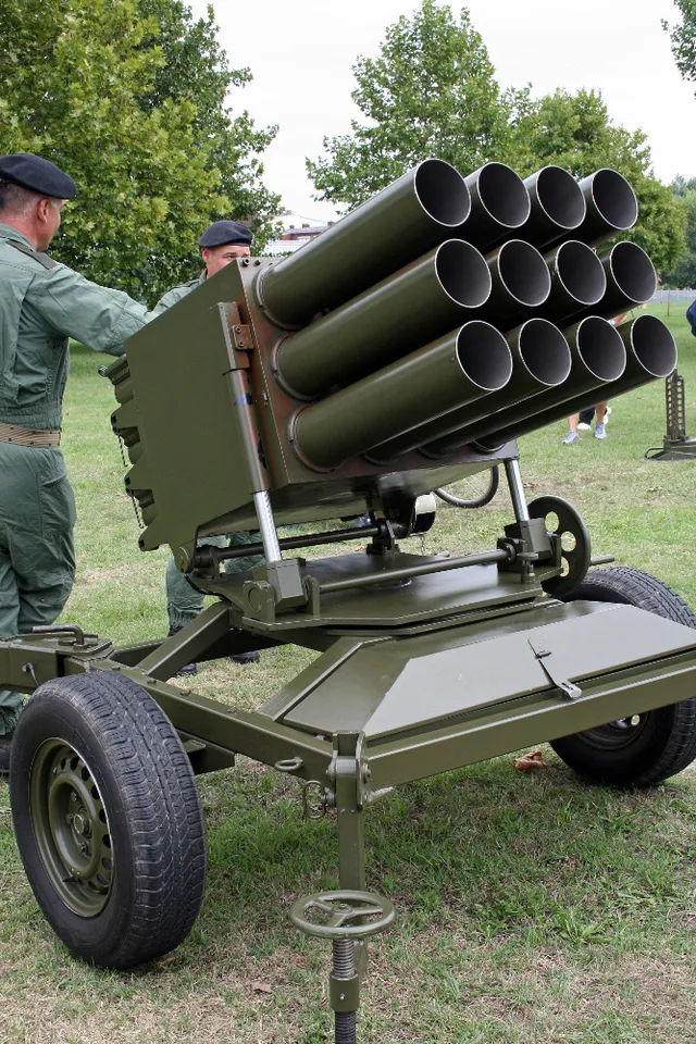 RAK-SA-12, 128 mm towed multiple launch rocket system, Artillery - view 1