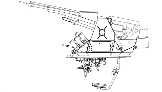 Ratel BAU-23x2, Wheeled armored vehicle with BAU-23x2 twin-23 mm weapon station, Armored Vehicles - view 2