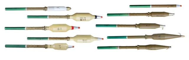 RHEAT-7MA2 RPG round, 40/73 mm HEAT round for RPG-7-pattern launchers, Munitions - view 1