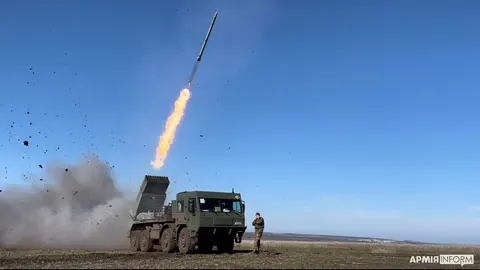 RM-70 Vampire, 122 mm self-propelled multiple launch rocket system, Artillery