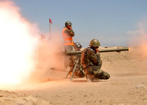 SPG-9, 73 mm tripod-mounted recoilless gun, Infantry Weapons