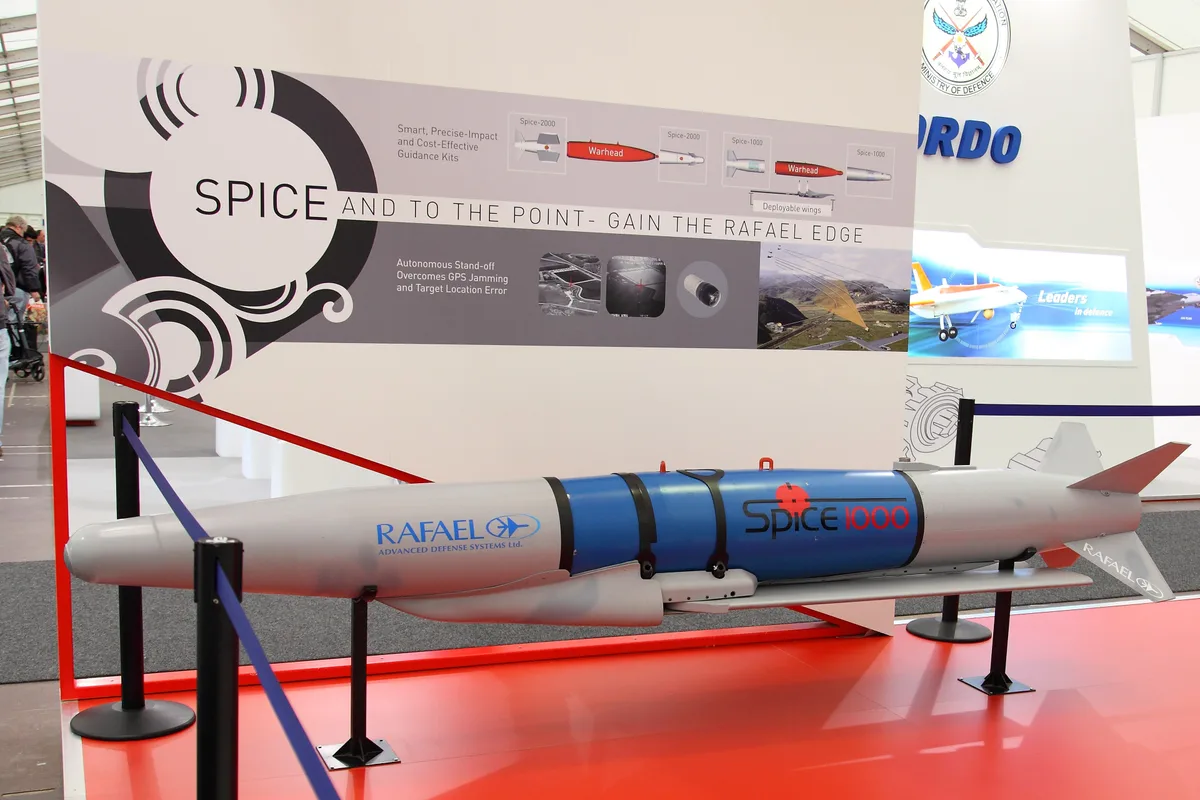 SPICE 1000/Mk 83 guided-bomb configuration, Air-delivered precision-guided bomb kit, Munitions - 2025 Israel-Iran Conflict