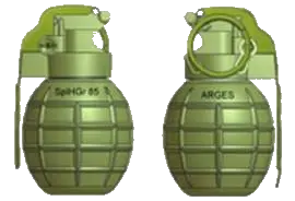 SplHGR-80 hand grenade, Defensive fragmentation hand grenade, Infantry Weapons