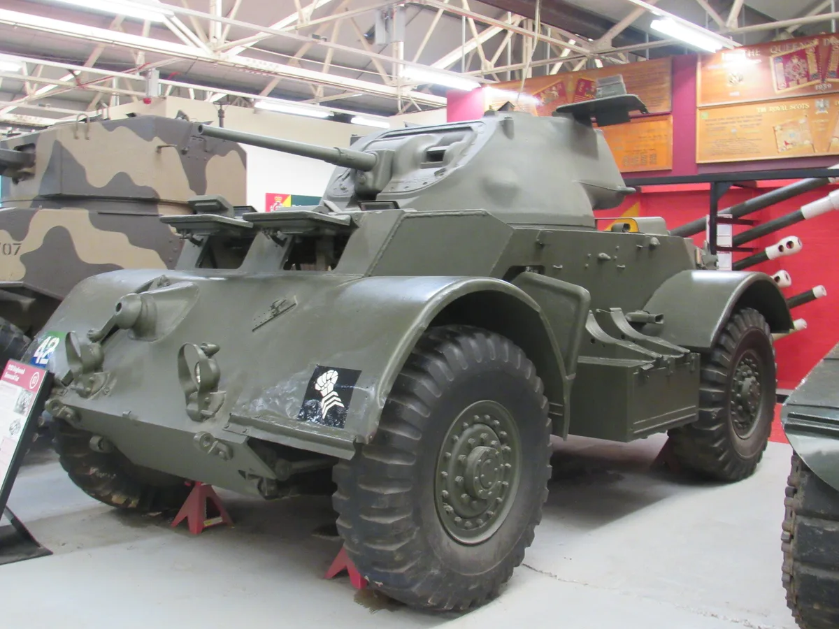 Staghound Mk I, 4x4 reconnaissance armored car, Armored Vehicles