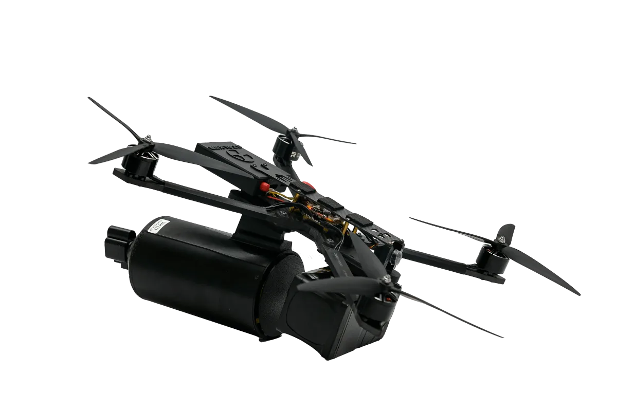 Stalker XO-10, 10-inch fiber-optic FPV strike drone, Aircraft & UAVs - 2014 Russia-Ukraine War