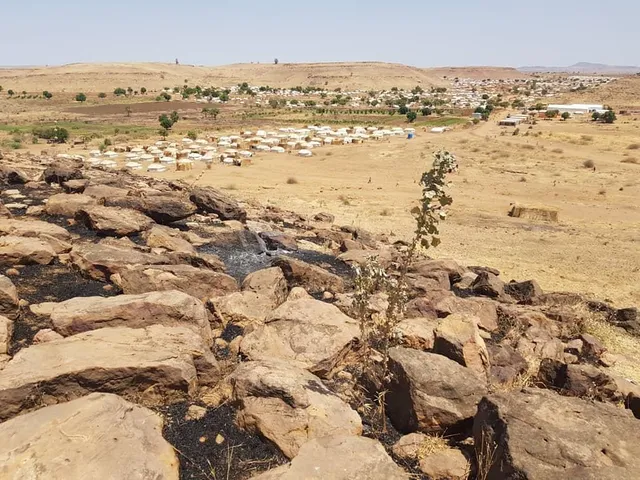 Refugee camp in Sudan connected to the 2020 Tigray War displacement crisis
