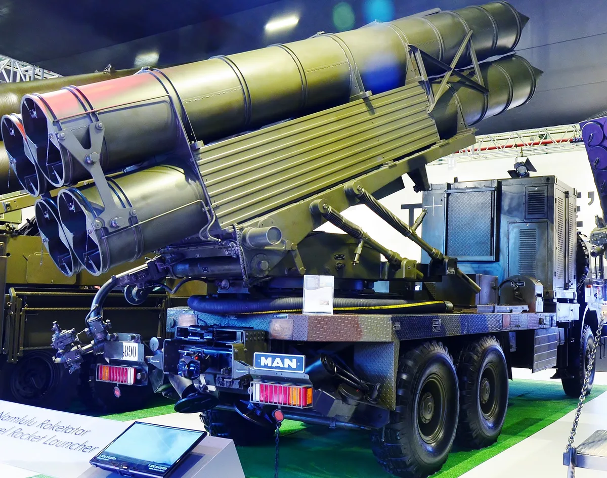TRG-300 Kasirga, 300 mm guided multiple rocket launcher, Artillery