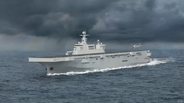 Type 075 / Yushen-class landing helicopter dock, Chinese People's Liberation Army Navy amphibious assault ship or landing helicopter dock class, Naval Systems - view 2