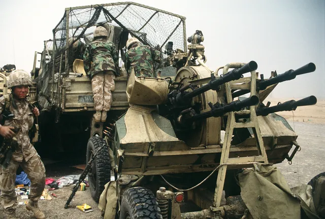 ZPU-4 anti-aircraft gun, 14.5 mm quadruple towed anti-aircraft gun, Air Defense - view 4