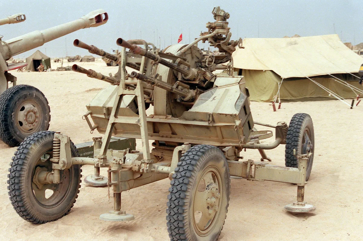 ZPU-4 anti-aircraft gun, 14.5 mm quadruple towed anti-aircraft gun, Air Defense