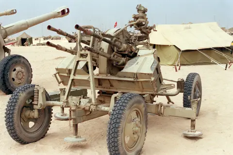 ZPU-4 anti-aircraft gun, 14.5 mm quadruple towed anti-aircraft gun, Air Defense