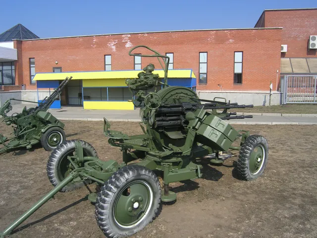 ZPU-4 anti-aircraft gun, 14.5 mm quadruple towed anti-aircraft gun, Air Defense - view 3